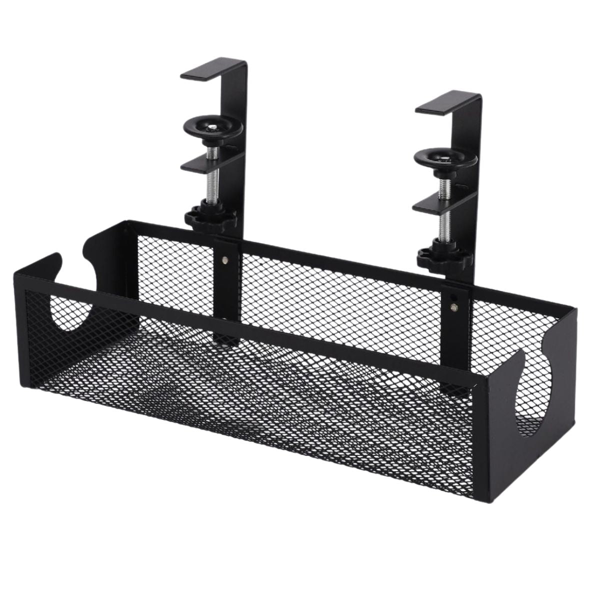 Gadget Wagon Cable Management Tray Organizer Under Desk Office and Home No Drill Metal, Black Free shipping