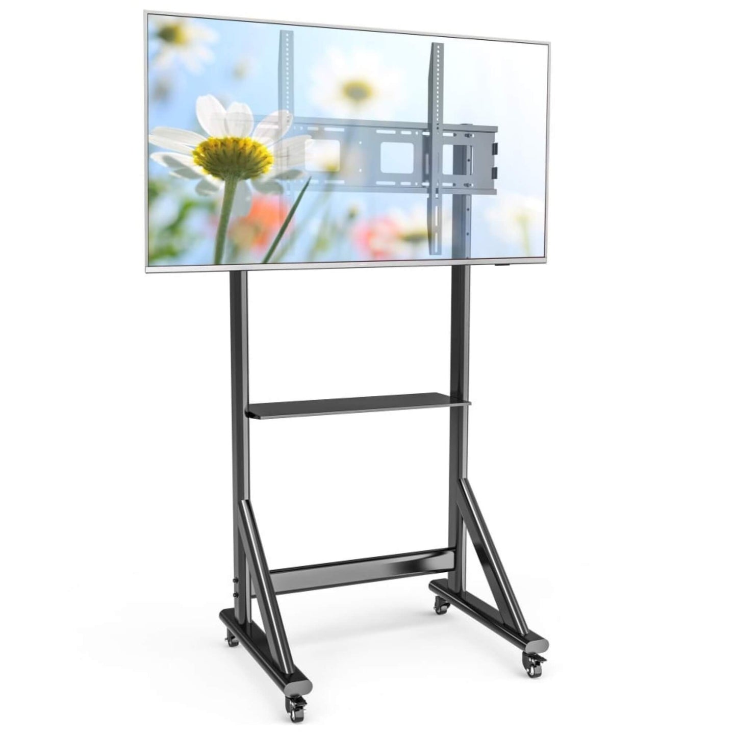 gadget wagon 50 - 100 Inches Interactive Display Screens Trolley cart Lockable wheels 100 kgs Movable FREE Shipping