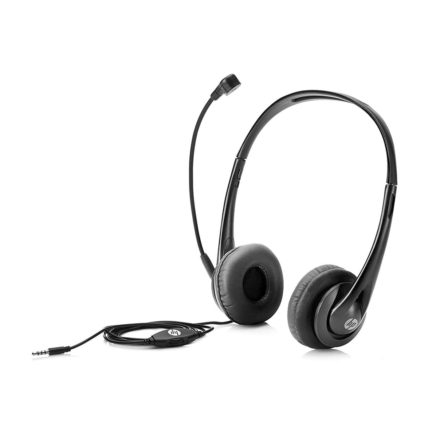 HP Stereo 3.5mm Over Ear Wired Headset with Mic (Black) T1A66AA Free Shipping