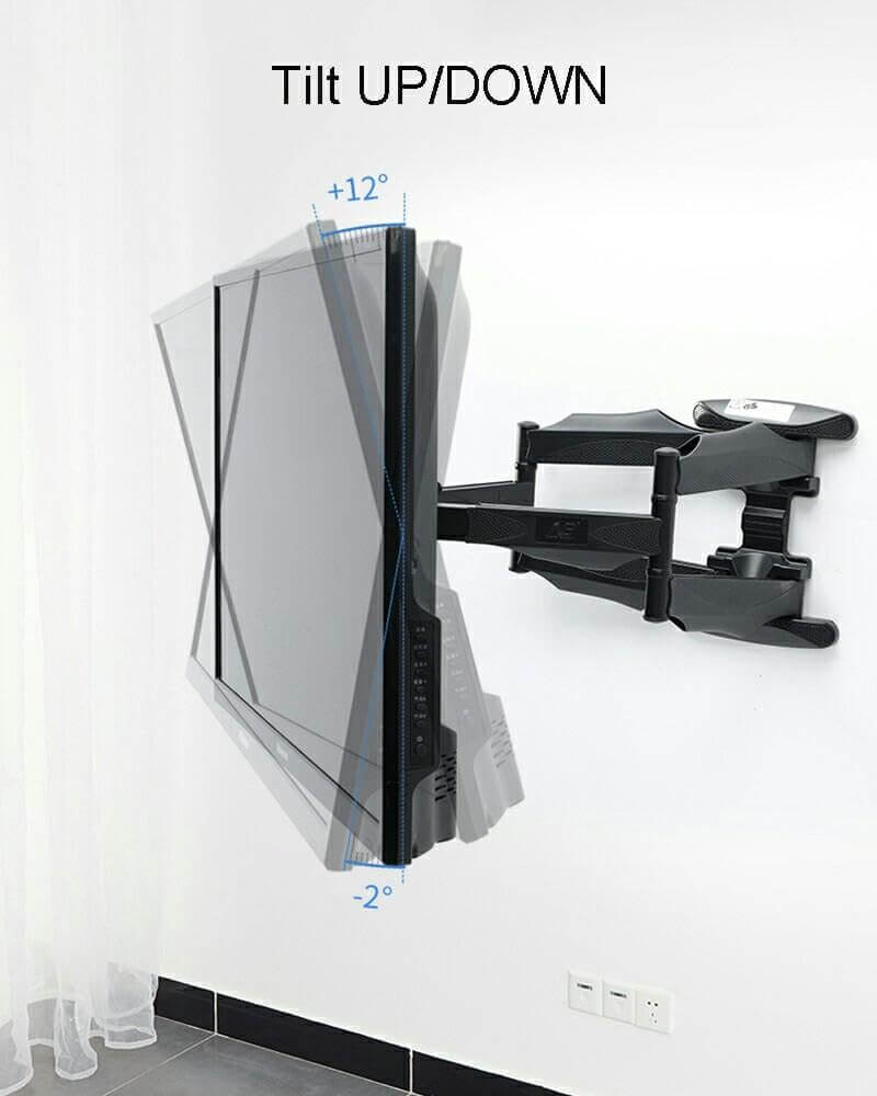 P5 TV Wall Mount Bracket | 40"-75" LCD & LED | 6 Swing Arm | Tilt & Swivel