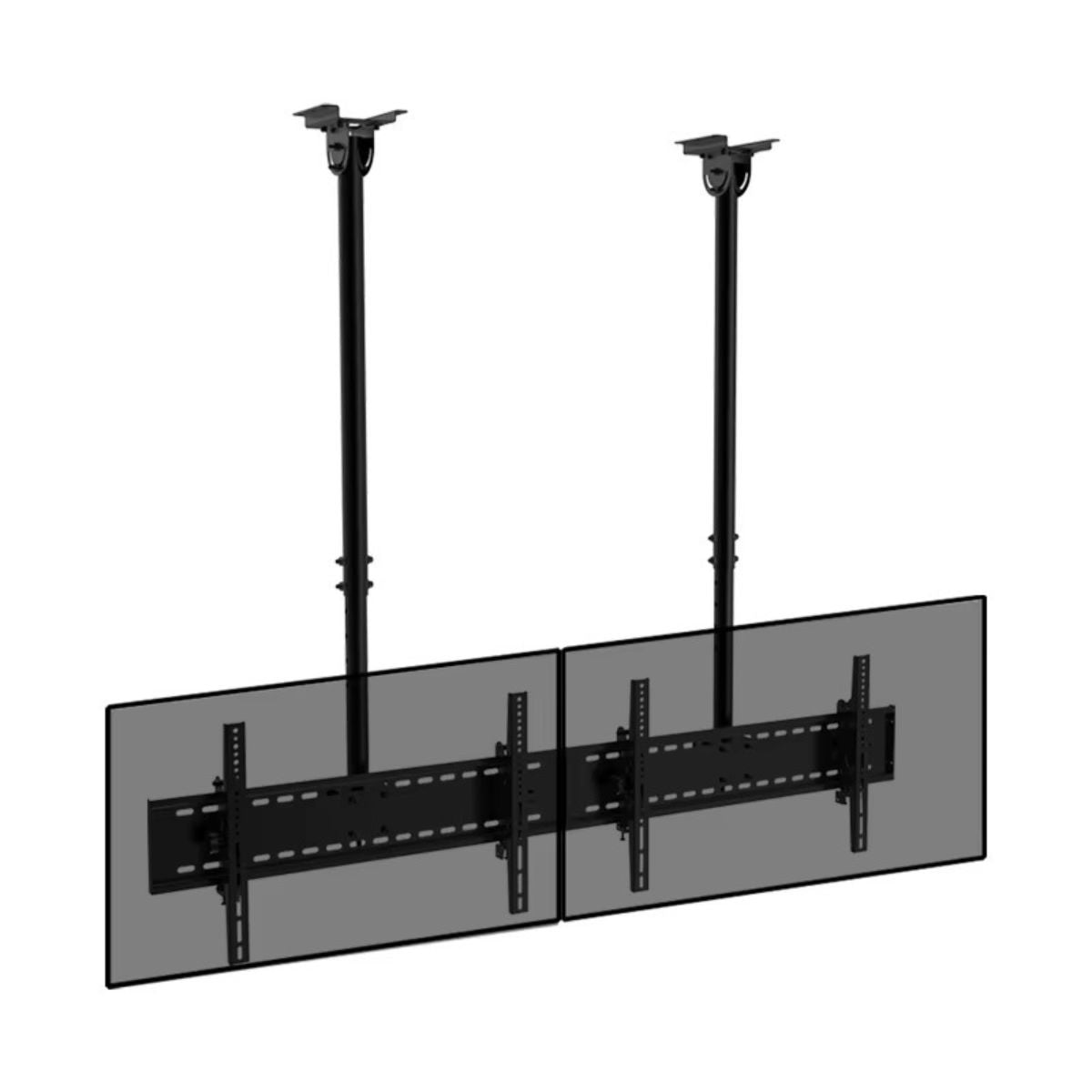 Gadget Wagon Dual TV Ceiling Mount for 43"–80" Screens | Heavy Duty 75kg Load | Adjustable VESA 400×400 to 900x600 mm FREE SHIPPING