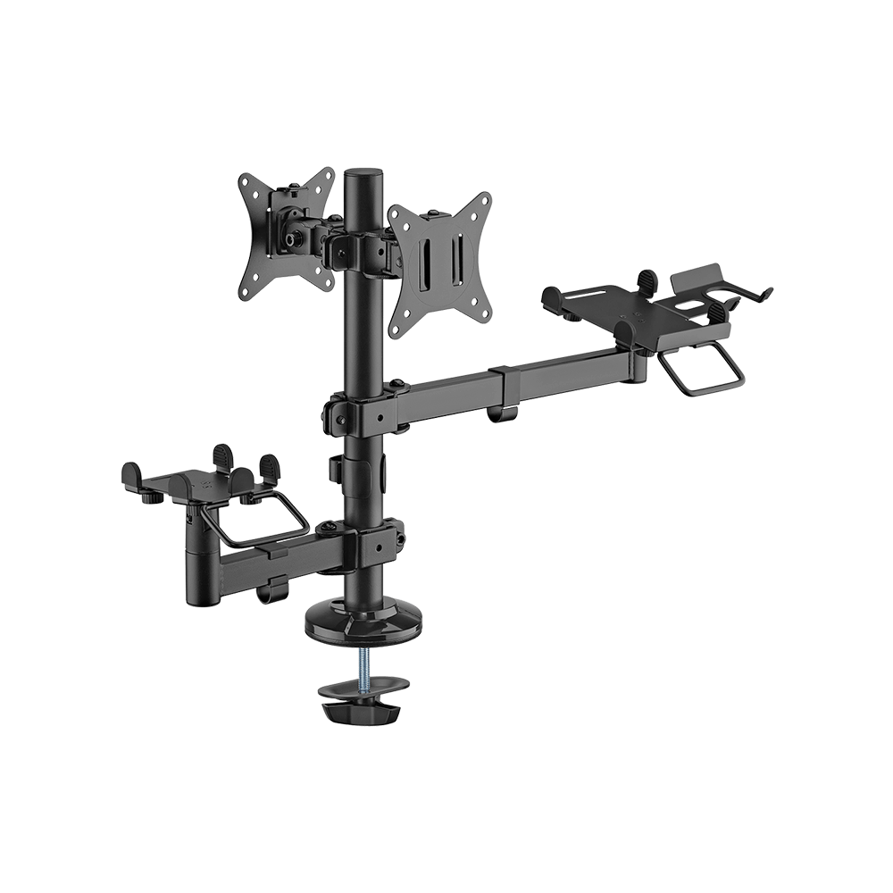 Lumi PMM 02 SD POS Mounting Solution for Dual Screens Pole Mount Stand For POS & Commercial Display System free shipping