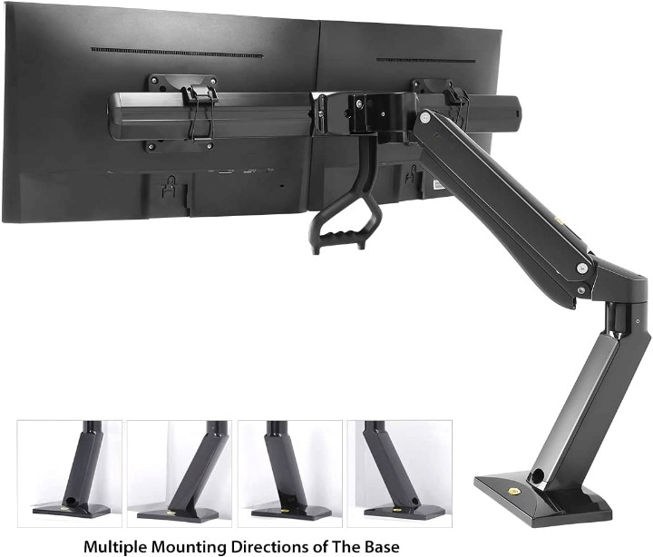NB Gas Strut 24-32 inch Dual Screen Monitor Mount Bracket Desktop Load 2-15kgs