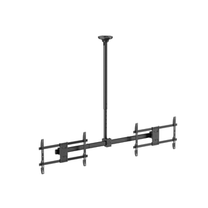 Black ceiling-mounted TV bracket