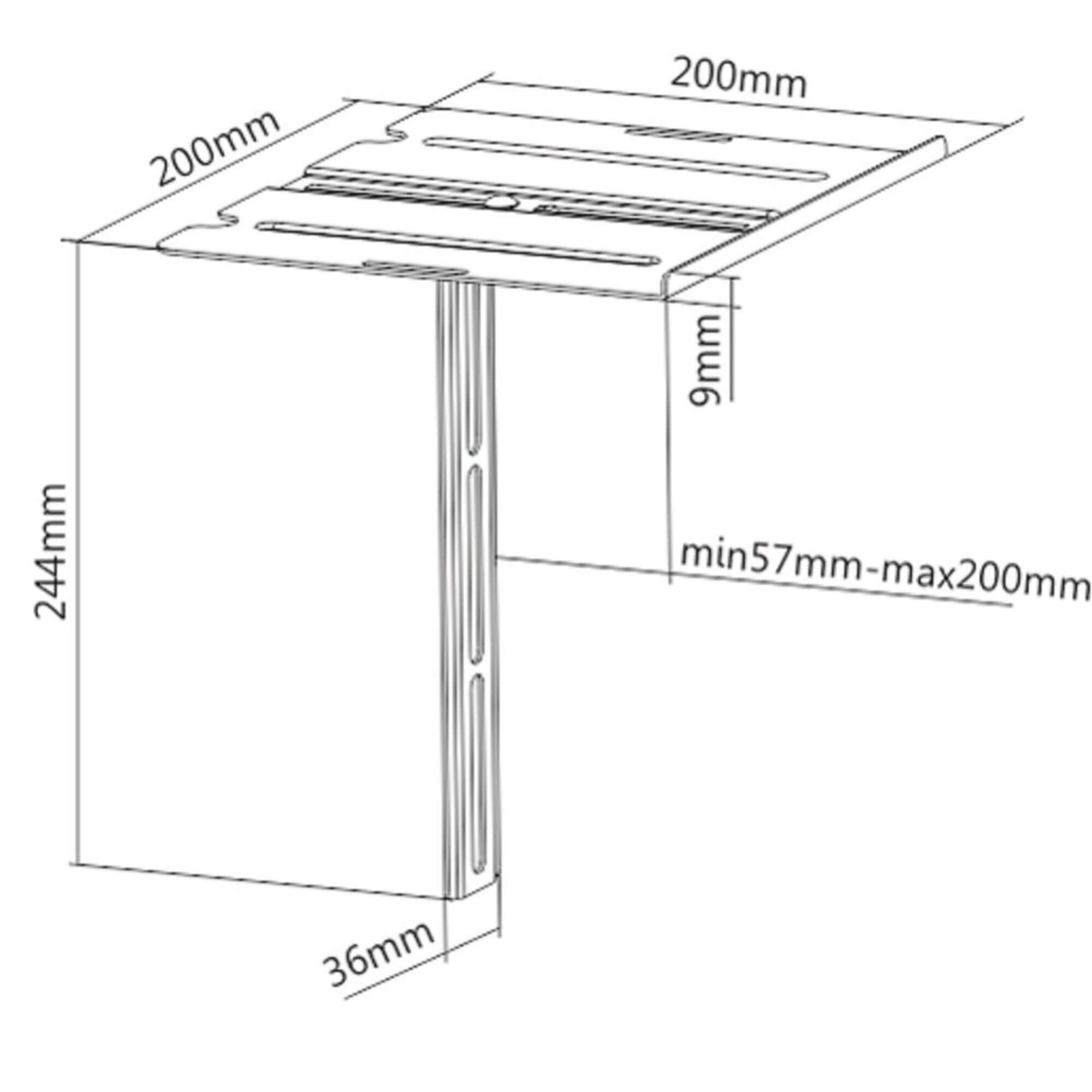 Gadget Wagon DVD Shelf for DVD Players, AV Receivers, Cable Boxes, 30 cm