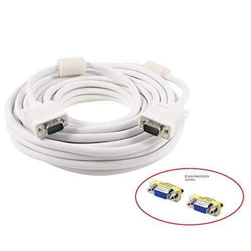 15 pin VGA Male to Male Cable for CCTV, DVR, Desktop, Printer, PC, Machines and Other appliances - GADGET WAGON CABLE_OR_ADAPTER