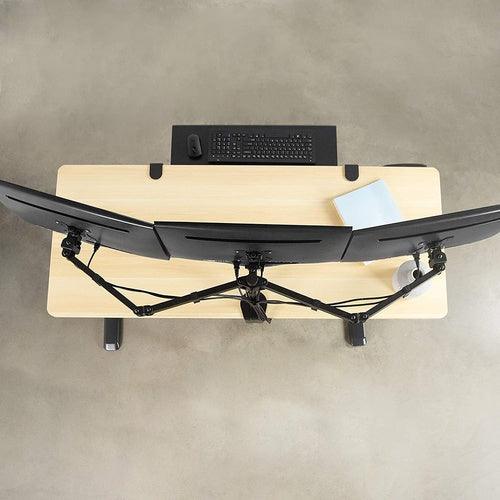 3 Monitor Desk Arm Mount 13 - 27" Three Tri stand - GADGET WAGON TV Wall & Ceiling Mounts