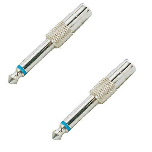 P38 TRS, Stereo 3.5 mm, RCA converters Adapter connectors Male to Female - Pack of 2