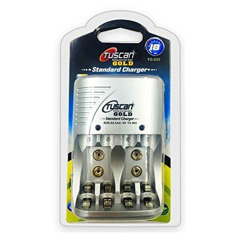 AA, AAA, 9V Volts Cell Battery Charger Wall Plug