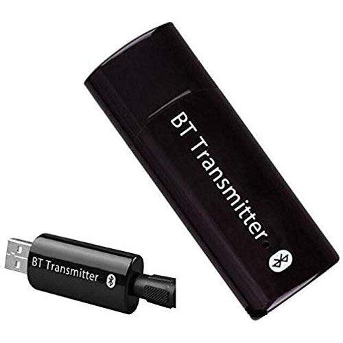 Bluetooth Receiver Transmitter Stereo mm Wireless USB Audio Music  Stereo Adapter for Computer TV Tablet Speaker USB Adapter (Black)