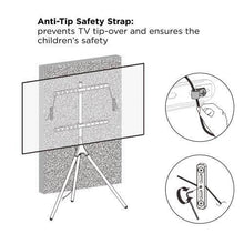 Lumi 45 to 65 inch Tv Floor Easel Studio Stand Decorative FS12-46F - GADGET WAGON Entertainment Centers & TV Stands