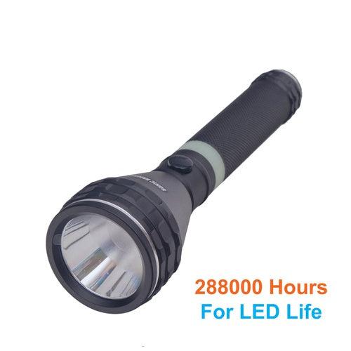 Rechargeable Metal LED Torch | Shock & Corrosion Resistance | for Picnics, Surveillance, Camping & Outdoor Usage - GADGET WAGON Flashlights