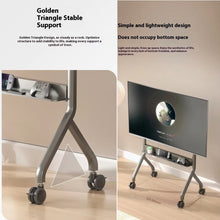 TV Movable Floor Stand Motorised Steel Video Conference Cart Remote Control Electric Adjustable Height Interactive Panel (43-90