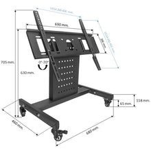 Gadget Wagon Conference Room Podium TV Cart Stand with wheels 70° Tilt & Height Adjustable free shipping