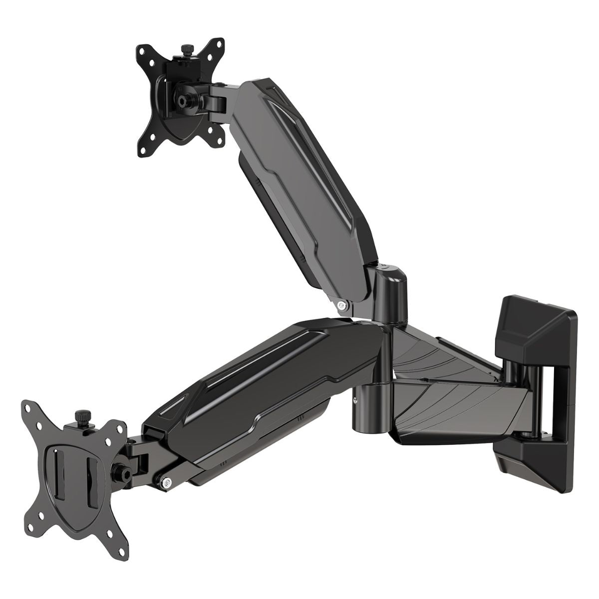 13-32" Dual Monitor Gas Spring Wall Mount 360 Degree Swivel & Tilt View FREE shipping Gadget Wagon