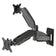 13-32" Dual Monitor Gas Spring Wall Mount 360 Degree Swivel & Tilt