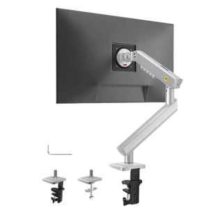 NB Ergonomic 17-32 inch Monitor Desk Arm 360 Degree Movement Heavy Duty 2-9 kgs Load Capacity Silver free shipping