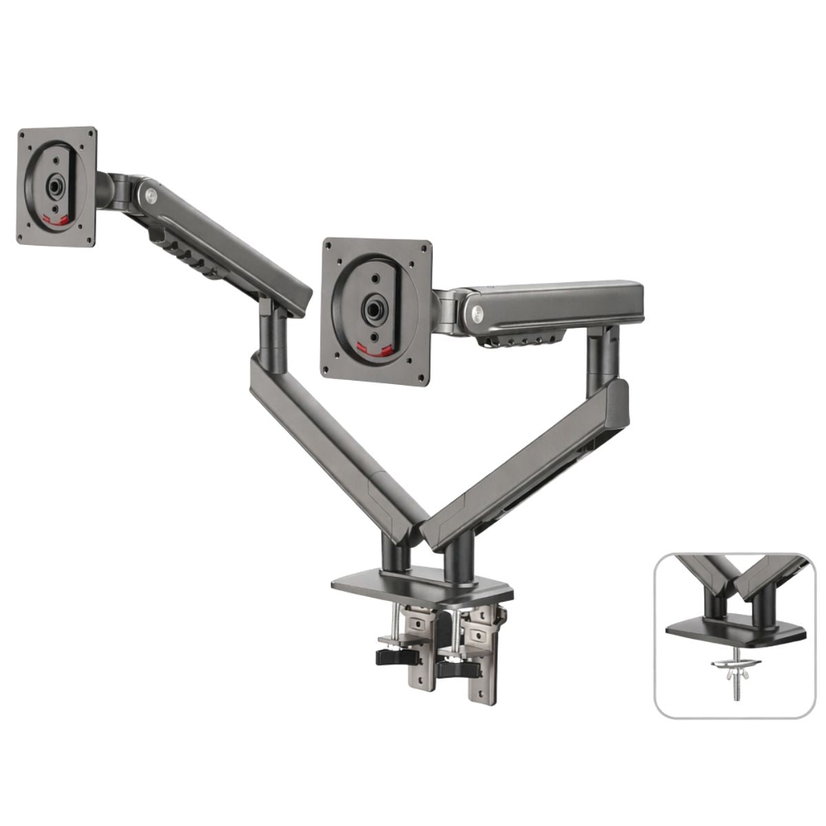 NB North Bayou Dual Monitor Desk Arm for 17-32” Screens |360° Swivel & Tilt Stand A5C