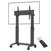 70-120 inch TV Cart Motorized Stand Interactive Panel Lift Heavy Duty | 136.4 Kgs Load Capacity T100