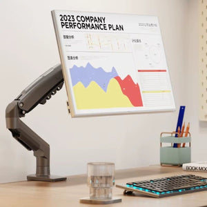 North Bayou 17-30" Gas Strut Monitor Arm Desk Mount F80 Swivel , Tilt & Rotate