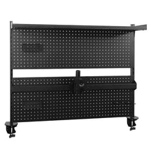 Gadget Wagon Desk Pegboard with Monitor Mount,2X Baskets, 2X Hooks, 1x top Shelf for Office, Gaming Desk Organizer, Privacy Panel,43 x 34inch, Black Desk Pegboard with Monitor Mount,2X Baskets, 2X Hooks, 1x top Shelf for Office, Gaming Desk Organizer, Privacy Panel,43 x 34inch, Black FREE SHIPPING