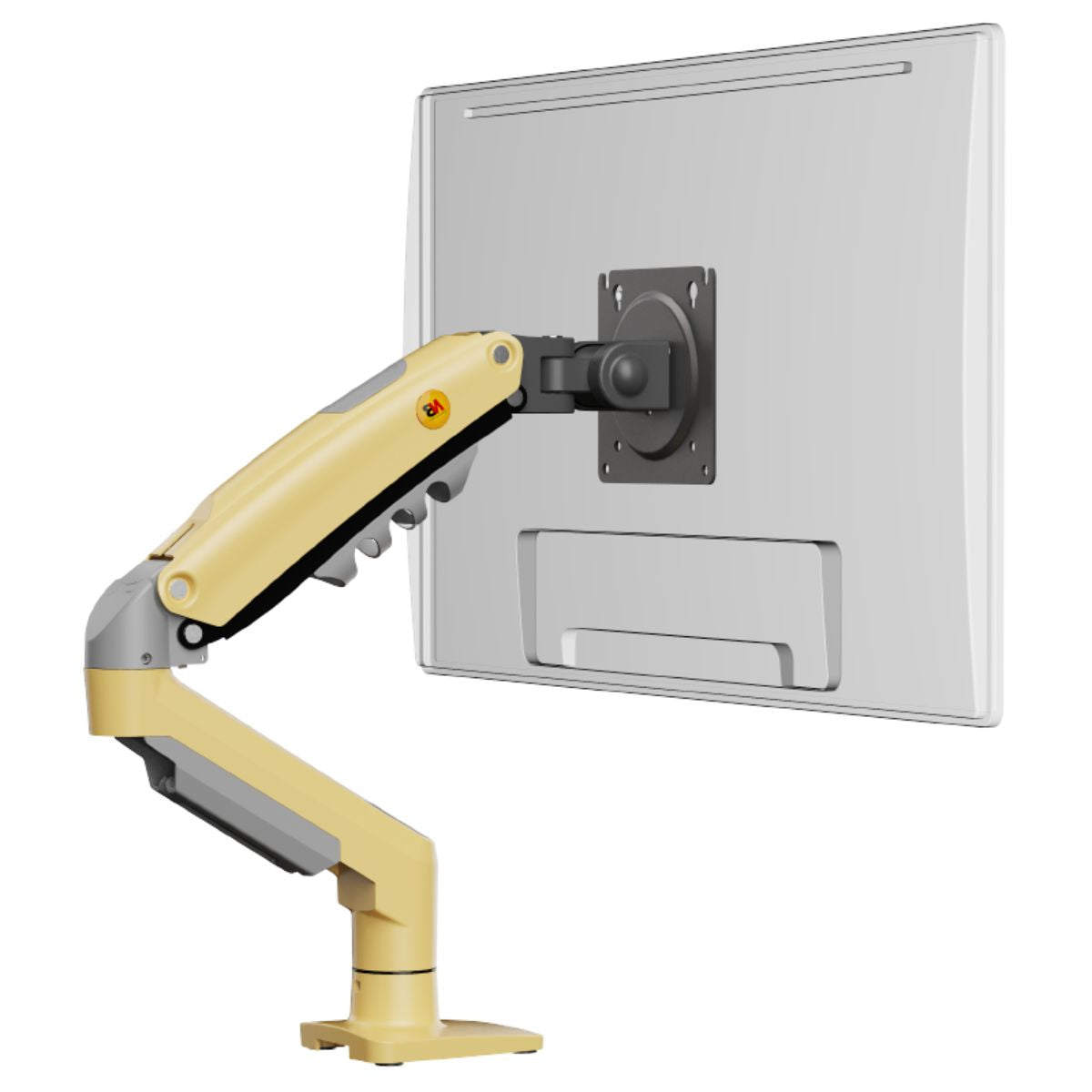 North Bayou 17-30" Gas Strut Monitor Arm Desk Mount F80 Yellow free shipping