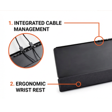 Gadget Wagon Keyboard & Mouse Tray VESA Mount (9.4” x 25.75”) Compatible with VESA Plates free shipping