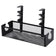 Cable Management Tray Organizer Under Desk Office and Home No Drill Metal, Black