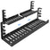 Cable Management Tray Organizer Under Desk Slim for Office Home No Drill Metal, Black 07