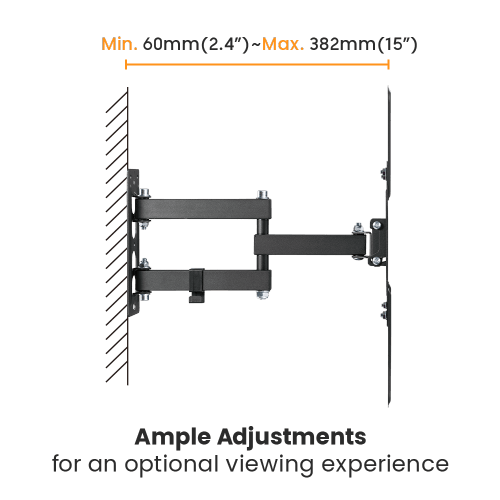 Gadget Wagon 23-55 inch LED TV Wall Mount Full Motion Swivel Tilt 30 kgs Load Capacity free shipping LDA68-443