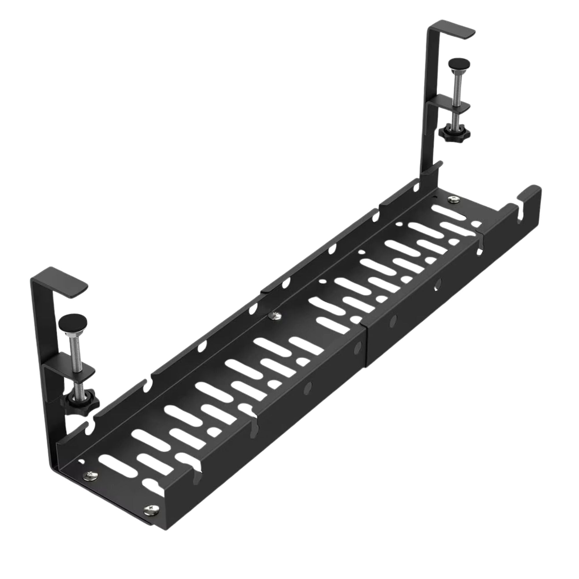 Gadget Wagon Cable Management Tray Organizer Under Desk Slim for Office Home No Drill Metal, Black 07 free shipping