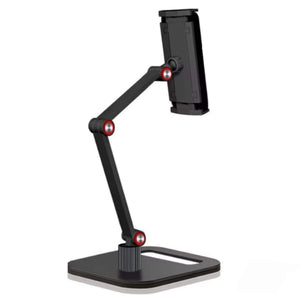 8 to 13" Adjustable Tablet & Smartphone Stand | 360° Rotation | Sturdy Aluminium Base