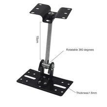 Metal Adjustable Speaker Ceiling Stand Wall Mount Brackets 15kg Load SPS-506