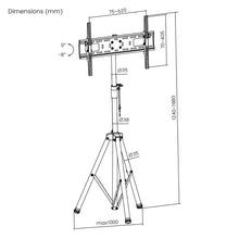 Lumi Tripod TV Stand 37''–70'' | Adjustable Height to 1880mm | 35kg FS08-46T free shipping
