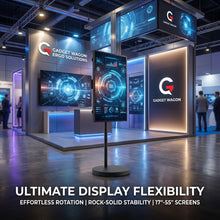 TV Stand 17–55 Inch Screens Free-Standing Cart | Metal | 90° Rotation | VESA 400×400 Free Shipping