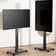 26" - 65" TV Floor Cart with Wheels Portrait to Landscape  90 Degree Rotation