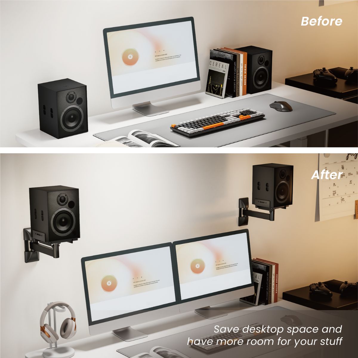 Universal Adjustable Speaker Wall Mount Pair SB-75