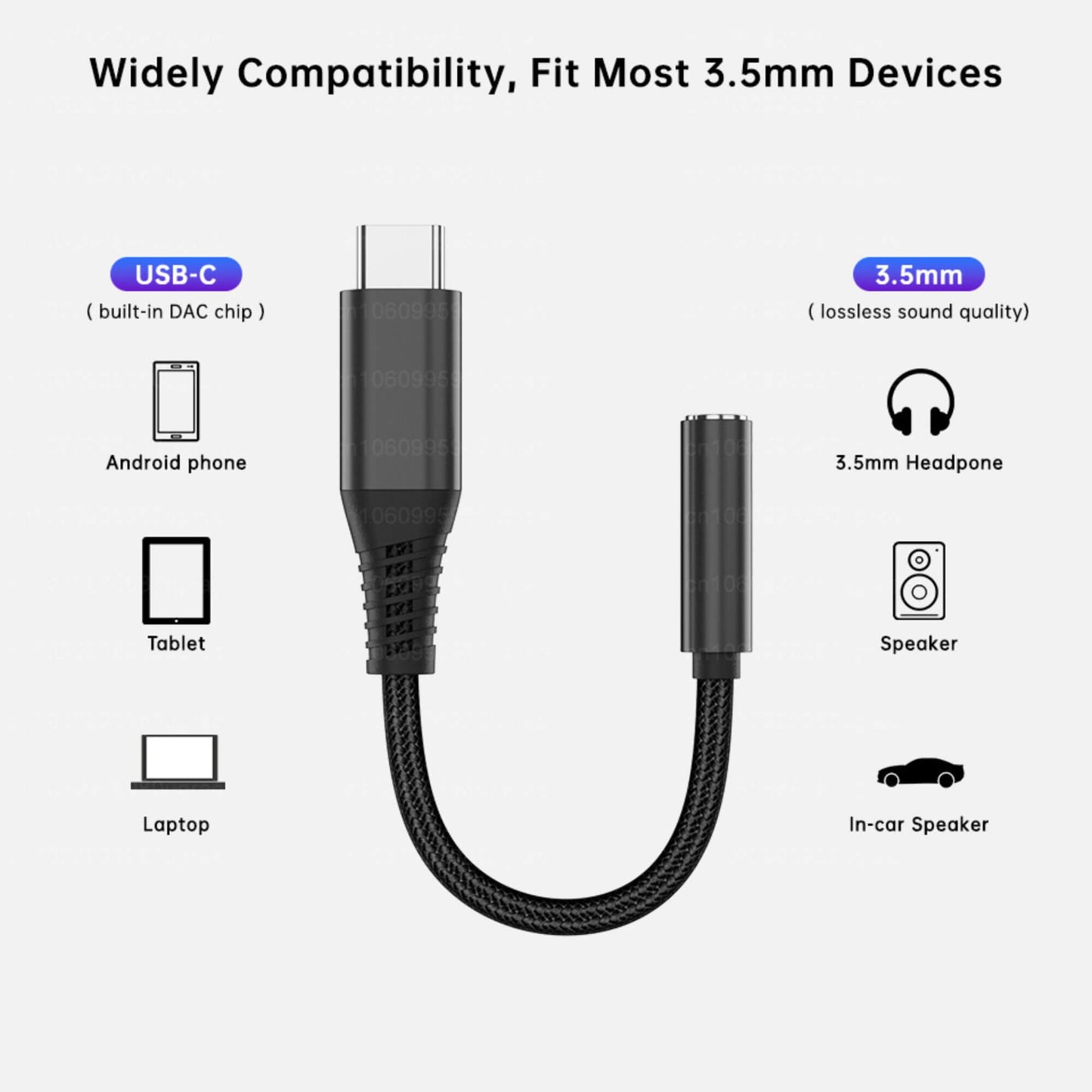 Type-C to 3.5mm Headphone Adapter FREE SHIPPING