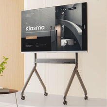 75 to 90 Inches Interactive Panel Movable Floor Stand Motorised Steel Cart Remote Control Electric Adjustable Height NB P220