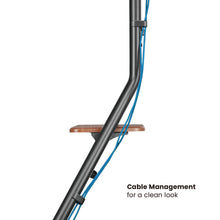 Lumi 37-75 inches Bauhaus Style Corner TV Stand with 2-Tier Wood Shelves FS40-46T free shipping