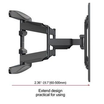 NB P65 55 -85" TV Wall Mount Full Motion, Swivel & Tilt 68.2 kgs Capacity P65 Free Shipping