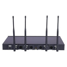 MX UHF Wireless Microphone System -with 4 Handheld Led Display Mics, Receiver for Professional engagements, Conference, PA, DJ Party & Multi-Purpose