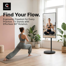 TV Stand 17–55 Inch Screens Free-Standing Cart | Metal | 90° Rotation | VESA 400×400 Free Shipping