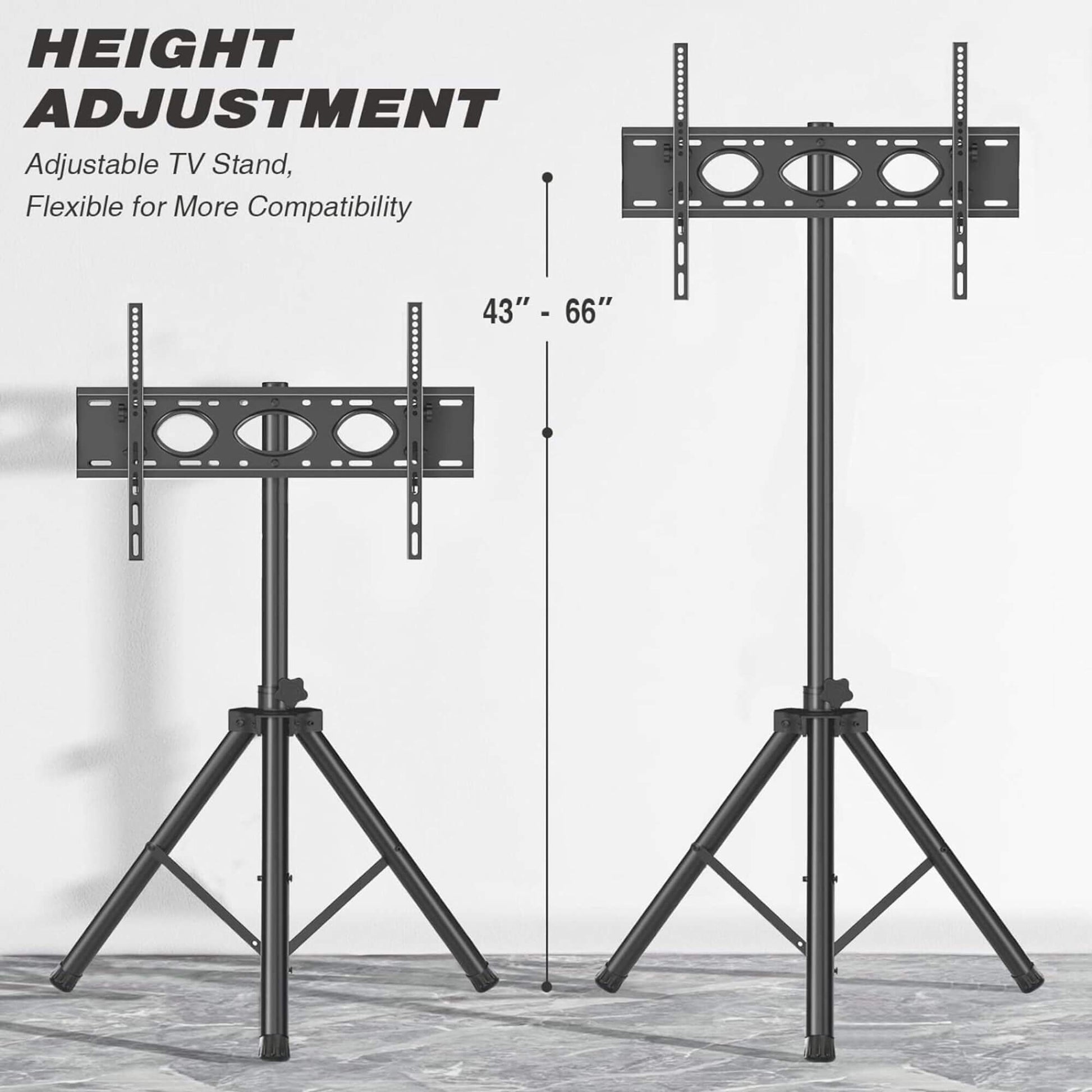 Gadget Wagon TV Stand Tripod 3-6ft Up to 55" 35kg VESA 400x400mm free shipping