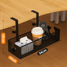Gadget Wagon Cable Management Tray Organizer Under Desk Office and Home No Drill Metal, Black Free shipping