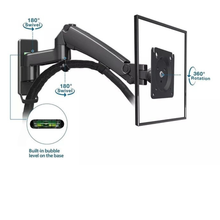 Laptop Wall Mount Gas Spring Arm Swivel, Tilt & Rotate for 10-17 Inches Notebooks Free Shipping