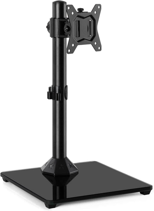 gadget wagon 13-32 inch Single Monitor Stand | Adjustable Height Swivel Universal Screen Freestanding for Ergonomic Viewing free shipping