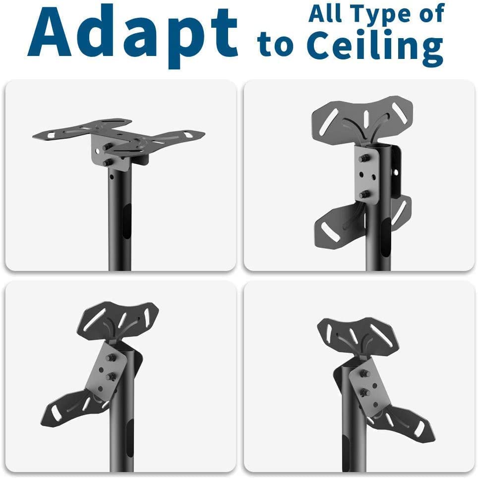 32 - 75 Inch Ceiling TV Mount  TVs | 2-5 Feet | 68.2 Kgs Load Capacity T560-15 FREE SHIPPING