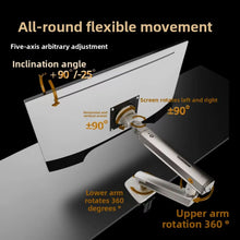 NB Ergonomic 17-32 inch Monitor Desk Arm 360 Degree Movement Heavy Duty 2-9 kgs Load Capacity Silver free shipping