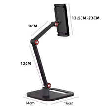 Adjustable Tablet & Smartphone Stand | 360° Rotation | Sturdy Aluminium Base